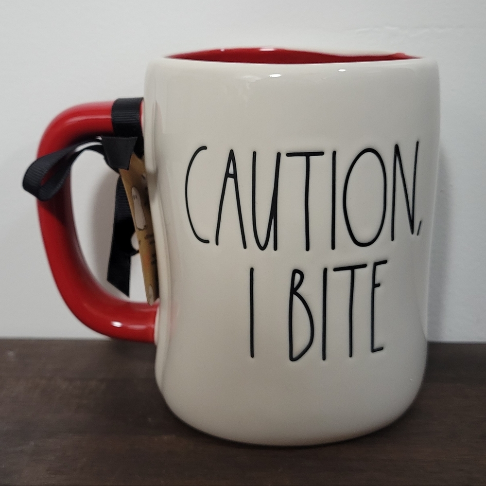 Rae Dunn X Peanuts 'Caution, I Bite' Mug